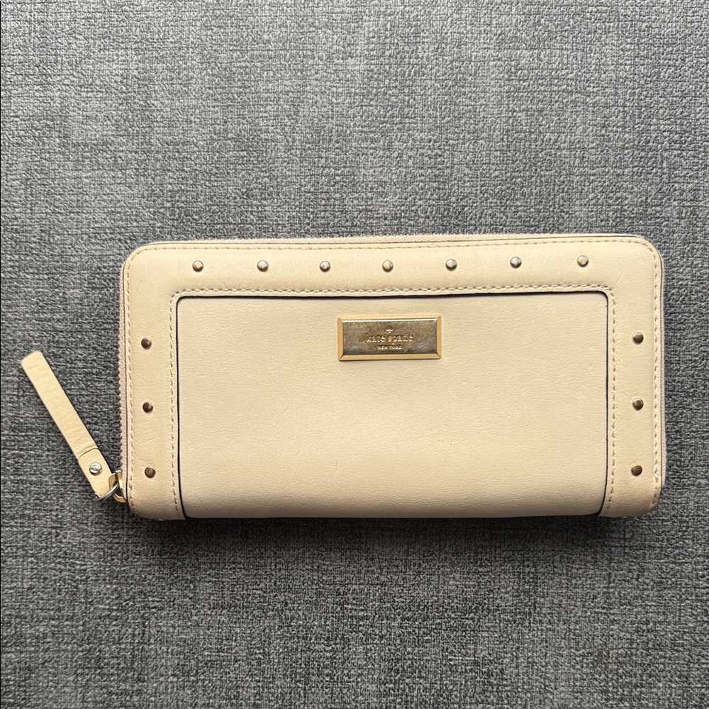 Kate Spade Beige Studded Wallet